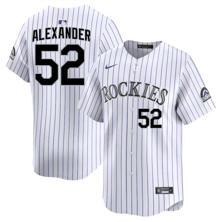 Scott Alexander Colorado Rockies Jersey,Uniforms,Gears Stitched-White